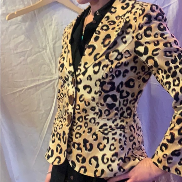 NANETTE LEPORE LEOPARD BLAZER - Picture 7 of 7